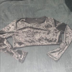 Velvet crop top!